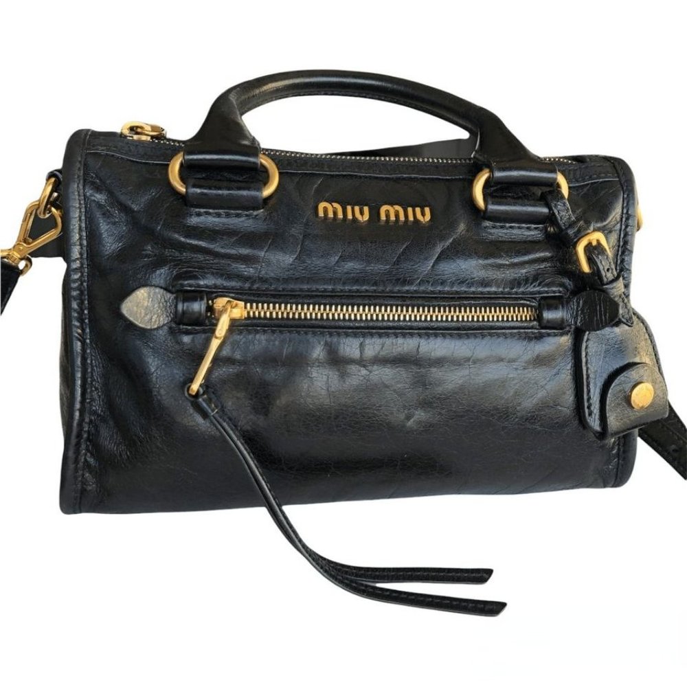 Authentic Miu Miu Black Crossbody Bag